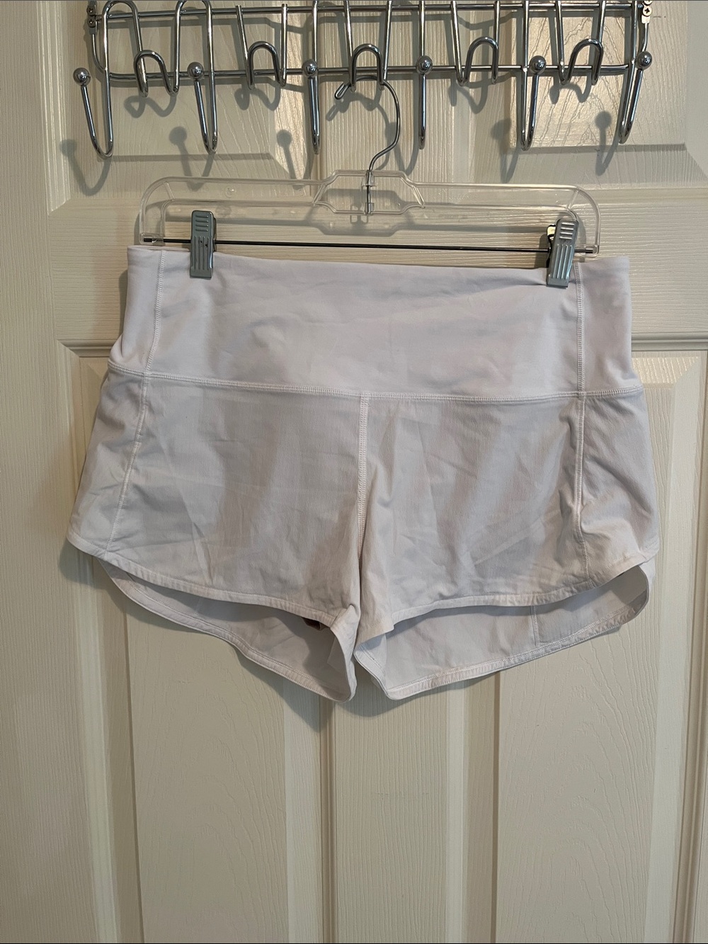 Lululemon Women's White Athletic Running Shorts